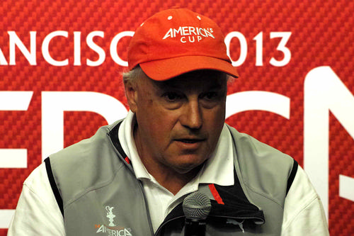 Regatta Director Iain Murray - at this morning’s America’s Cup media Conference © Chuck Lantz http://www.ChuckLantz.com